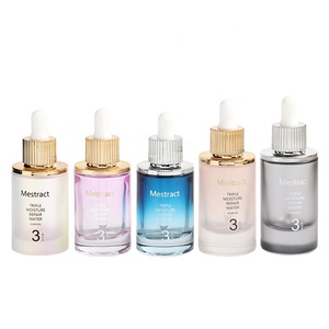 Botellas de suero de vidrio de fondo grueso de lujo, botella de gotero de plata de esencia con hombro, 30ml - Product Image 3