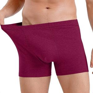 Calzoncillos Largos Personalizados con Logotipo para Hombre, Calzoncillos Boxer Alargados de Alta Calidad, Clásicos, Sólidos, de Algodón Elástico - Product Image 4