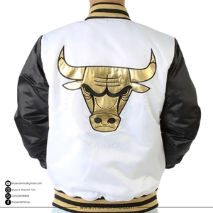 OEM Custom Satin Bomber <b>Jacket</b> Embroidered Patchwork <b>Camo</b> Team <b>Jackets</b> Loose Fit High Quality Winter Streetwear <b>Jacket</b> - Product Image 5