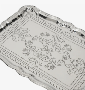 Bandeja de Servir Rectangular de Metal Grabado Estilo Vintage 1980, Nuevo Diseño con Calidad Perfecta y Acabado de Primera a Bajo Precio - Product Image 3