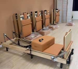 Máquina de Pilates Profesional de Tamaño Completo Personalizada, Resistente, con 6 Resortes, de Madera, Plegable <span class=keywords><strong>para</strong></span> Uso <span class=keywords><strong>en</strong></span> <span class=keywords><strong>Casa</strong></span> - Product Image 1