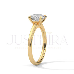 Certified Round Cut Moissanite Diamond <b>Solitaire</b> <b>Ring</b> for Women <b>Silver</b> Gold Rose Gold Options Free Delivery Elegant Fine Jewelry - Product Image 5