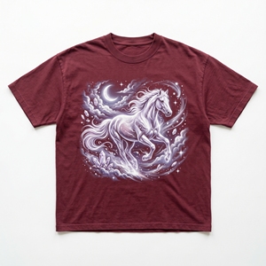 เสื้อยืดคอสมิกโกเลม |   เสื้อยืดผ้าฝ้ายหนา 240 GSM สีเทาเข้มลายอสเทโริดส์ สเปซ มอนสเตอร์ อาร์ต - Product Image 6