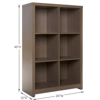 Armoire ouverte à 6 compartiments - Rangement moderne pour salon et chambre à coucher