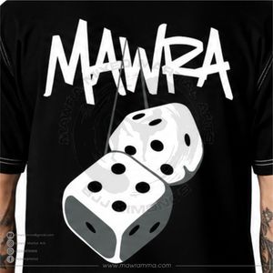 Custom <b>Men</b> Oversized Streetwear Graphic T-Shirt High Quality Screen Print Hanging Dice Drop Shoulder Casual <b>Black</b> Cotton Tee - Product Image 4