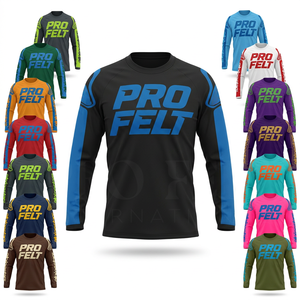 Accessoires de sécurité personnalisés, maillot de motocross pour homme, manches longues, respirant, séchage rapide, vêtements de sport de qualité supérieure pour motocyclistes tout-terrain - Product Image 1