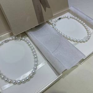 Collar de Perlas Naturales de Agua Dulce 9-10 mm, Ligeras Imperfecciones, Luz Intensa, Casi Perfecto - Recomendación Favorita para Regalo del Día de la Madre - Product Image 2