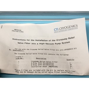 CTI-CRYOGENICS 8044112 วาล์วระบายแรงดัน Cryopump - อุปกรณ์และอะไหล่เซมิคอนดักเตอร์ระดับโลกที่เชื่อถือได้ - Product Image 4