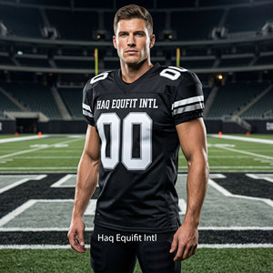 Maillot de football américain personnalisé, uniforme sportif pour hommes et jeunes, sublimation, couture, maillot de football d'équipe vierge - Product Image 2
