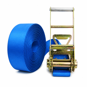 Correa de Amarre con Trinquete de 100 mm Personalizada con Ganchos de Alambre, Cinta de Poliéster Premium de 10000 kg para Equipo Pesado - Product Image 1