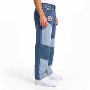 Pantalon en jean pour homme, texture douce, confortable pour un usage quotidien, fabrication OEM, tissu en jean premium lavé, fermeture à boutons, durable - Product Image 5