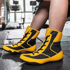 รองเท้าบู๊ทมวยปล้ำ ROMEO INDUSTRY แบบหุ้มข้อสูง ระบายอากาศได้ดี น้ำหนักเบา กันลื่น สำหรับการแข่งขันและการฝึกซ้อมของผู้ชาย - Product Image 2