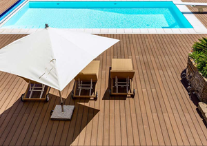 BESTOO DECKING Revêtement de <span class=keywords><strong>terrasse</strong></span> antidérapant <span class=keywords><strong>en</strong></span> composite <span class=keywords><strong>bois</strong></span>-plastique pour extérieur, <span class=keywords><strong>terrasse</strong></span> et jardin - Product Image 2