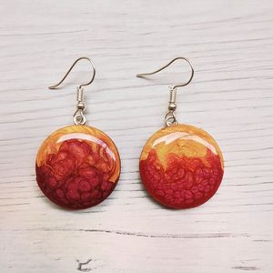Pendientes de Clip Clásicos de Resina para Mujer H a CRAFT, Diseño Personalizado para Fiestas - Product Image 3