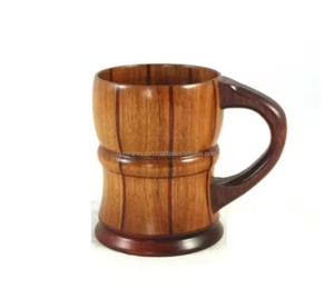 Tasse à café en bois faite main - Product Image 4