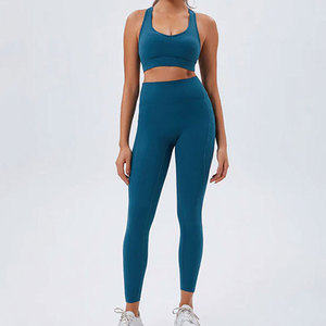 Ensemble de yoga respirant pour femme, en tissu doux et confortable, idéal pour la course et le fitness – Meilleur fournisseur, prix de gros, tendance actuelle - Product Image 1