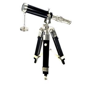 Télescope de bureau antique en laiton nautique avec double baril et support fabricants de télescopes classiques vintage Inde - Product Image 5