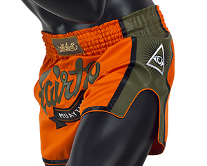 กางเกงมวยไทย Fairtex คุณภาพสูงสั่งทำพิเศษ ดีไซน์ใหม่ลายเปลวไฟ พิมพ์ลายบนผ้าโพลีเอสเตอร์ทนทาน สำหรับผู้ใหญ่ แบบผูกด้านหน้า - Product Image 3