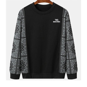 Sweat-shirts pour hommes en coton mélangé coupe-vent, logo personnalisé, sweat-shirts pour hommes à séchage rapide - Product Image 1