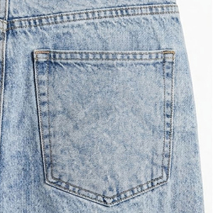 Mens Denim Acid Wash Baggy Jeans Oversized Fit Loose Vintage Washed Streetwear Casual Wear Retro Style Fashion Apparel - Product Image 5