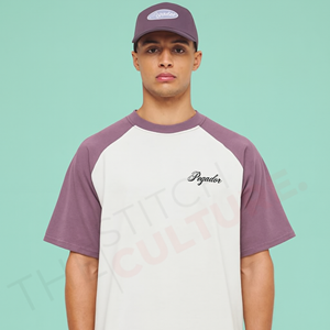 Camiseta de Verano Personalizada para Hombre, Talla Grande, Manga Raglán, Dos Tonos, Algodón Jersey, Estilo Casual - Product Image 5