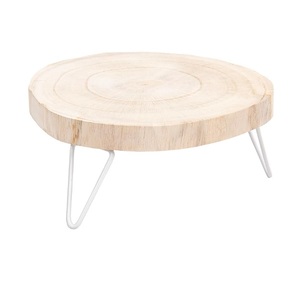 Support à gâteau en bois rustique, présentoir à cupcakes, centre de table de mariage, présentoir à desserts, piédestal pour gâteau d'anniversaire - Product Image 3