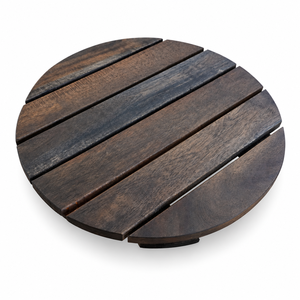 Soporte de Madera Minimalista Vintage para Macetas con Ruedas Bloqueables y Frenos, Ecológico, para Jardín Interior/Exterior, Carro para Mover Macetas - Product Image 1