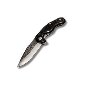 Premium Handmade Stainless Steel Folding Pocket Knife with Black G10 Handle Leather Sheath Wholesale Survival A&M ENTERPRISES - Product Image 1