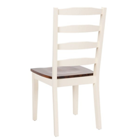 Ensemble de table et de chaises de restaurant en teck de haute qualité avec finition naturelle blanche pour mobilier de restaurant