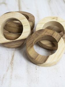 Anillos de Servilleta de Madera de Diseño de Lujo con Forma de Porta Servilletas para Hoteles y Restaurantes, para Exhibición - Product Image 3