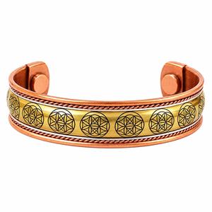 Handmade Copper Cuff Bracelet Antique Imitation Metal Open Bangle Magnetic Clasp Eco-Friendly Wedding Favors Bridal Party <b>Gifts</b> - Product Image 4