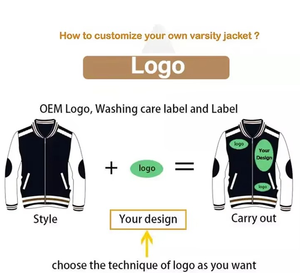 OEM Men's High Quality Thick Wool Winter College Bomber <b>Jacket</b> Custom Logo Streetwear Varsity Style Chenille Embroidery <b>Patches</b> - Product Image 6