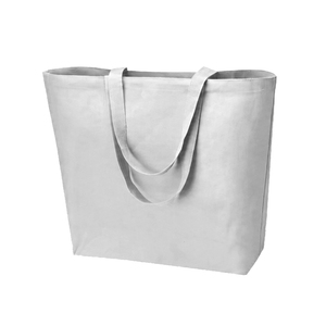 Sacs fourre-tout en toile grande capacité avec poignées, doublure en coton haute densité à prix abordable, logo personnalisé, double sangle de transport à la main et à l'épaule - Product Image 4