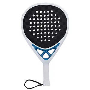 Raquette de paddle-tennis professionnelle en carbone intégral, personnalisable, avec poignée souple et design respirant et confortable, vente en gros d'usine - Product Image 5