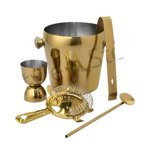 Cocktail Shaker Vin Accessoires Bar Ensemble Seau 5 Pcs Cocktail Mélange Bar Ensemble Comprend Premium Bar ware Outils - Product Image 1