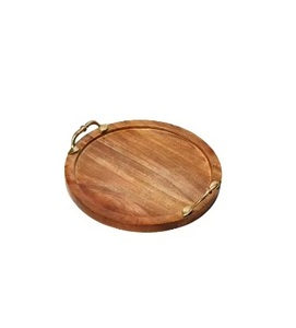 Customized Color Irregular Shaped Durable Wood Serving Tray <b>Modem</b> Style for Home Restaurant Hotel Use Top Selling New Arrival - Product Image 2