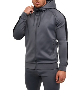 Última tendencia moda Puff impresión al por mayor de alta calidad sudaderas con capucha pantalones de chándal con cremallera completa hombres y mujeres chándal deportivo - Product Image 4