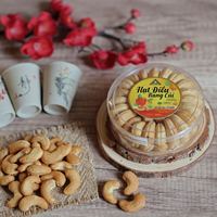 Caja de Regalo de 163g con Anacardos Orgánicos Premium W180 Tostados y Sin Cáscara, Marca Dong Phu de Vietnam, 12 Meses de Duración, Sabor Cremoso y Salado