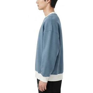 Sweat-shirt décontracté épais pour homme, style streetwear, pour un usage quotidien, avec un design moderne et simple, coupe confortable, sensation de chaleur et style facile à porter. - Product Image 3