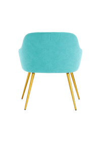 Fauteuil moderne en velours avec dossier, design scandinave de luxe, ergonomique, léger, pour salon, chaise de détente - Product Image 2