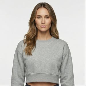 Sweat-shirt à capuche oversize ample à demi-zip pour femme, broderie personnalisée, coton écologique de haute qualité, style Y2K - Product Image 1