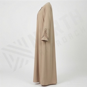 Nueva Abaya de Chifón Sencilla y Modesta de Alta Calidad para Mujer, Vestido Thobe Thawb Musulmán, Ropa Islámica Personalizada para Damas - Product Image 3
