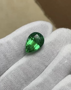 Green Tourmaline Pear Cut Faceted Natural Gemstone for Jewelry Ring Design Crafting Stone - Product Image 5