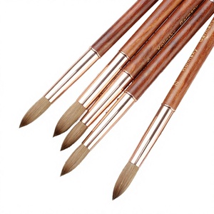 <span class=keywords><strong>Pincel</strong></span> de madera para esmalte de uñas, 100% pelo <span class=keywords><strong>Kolinsky</strong></span>, <span class=keywords><strong>original</strong></span>, acrílico, ovalado, de alta calidad, para uñas de gel francés. - Product Image 2