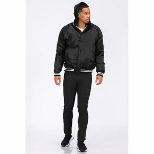 Chaquetas de Béisbol Personalizadas al por Mayor con Logotipo, Chaqueta de Invierno Acolchada de Satén para Hombre, Talla Grande 5XL, Chaqueta de Invierno Cálida, Color Sólido, Ligera - Product Image 3