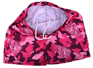 Wholesale Custom Unisex <b>Pink</b> Camo Sublimation <b>Shorts</b> Quick Dry Drawstring Elastic Waist Sports Beach <b>Shorts</b> - Product Image 2