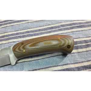 Couteau de chasse artisanal en acier Damas, taille personnalisée et manche en bois, lame fixe, couteau à dépecer pour le camping - Product Image 5