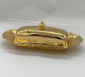 Mantequillera Clásica con Tapa y Bandeja para Servir, Ideal para la Cocina, Mesa de Comedor, Almacenamiento y Presentación, Uso Doméstico y Hotelero - Product Image 4