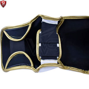 Protège-tibias de boxe pour entraînement de combat, protection de la cheville et du cou-de-pied, chauffe-jambes MMA Muay Thai, protège-tibias légers en PU - Product Image 6