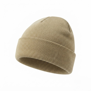 Bonnet en tricot doux et chaud de haute qualité avec broderie 3D, couleur unie, automne-hiver, 100% acrylique, 28 couleurs disponibles, idéal pour les voyages - Product Image 5